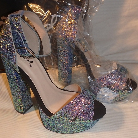 qupid glitter heels